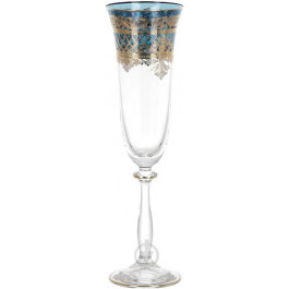 Combi Набор бокалов для шампанского Blue and Gold 190 мл 6 шт. (G561Z-110/1)