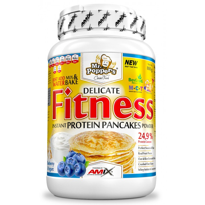 Amix Fitness Protein Pancakes 800 g /13 servings/ Blueberry Yogurt - зображення 1