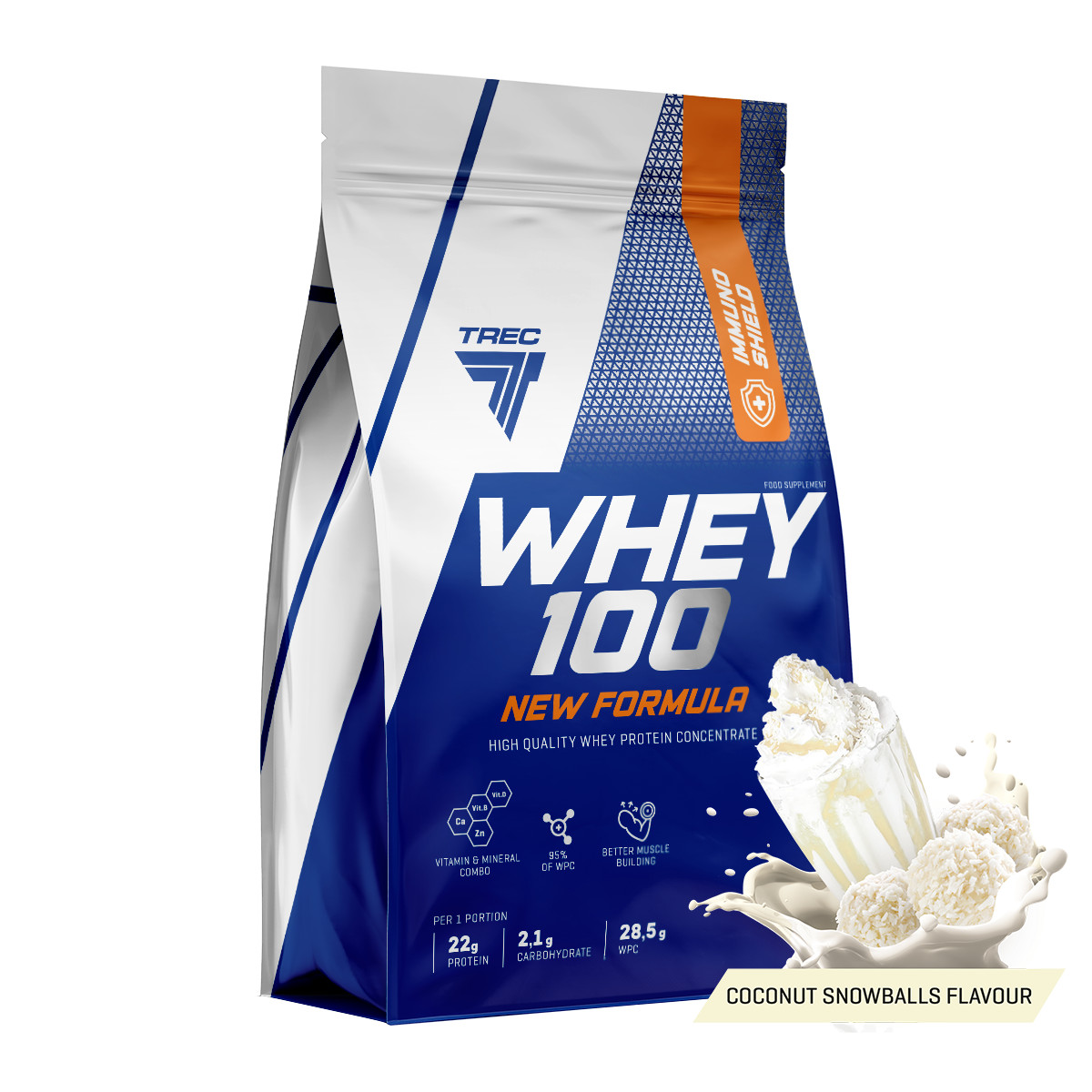 Trec Nutrition Whey 100 New Formula 700 g /23 servings/ Rafaello - зображення 1