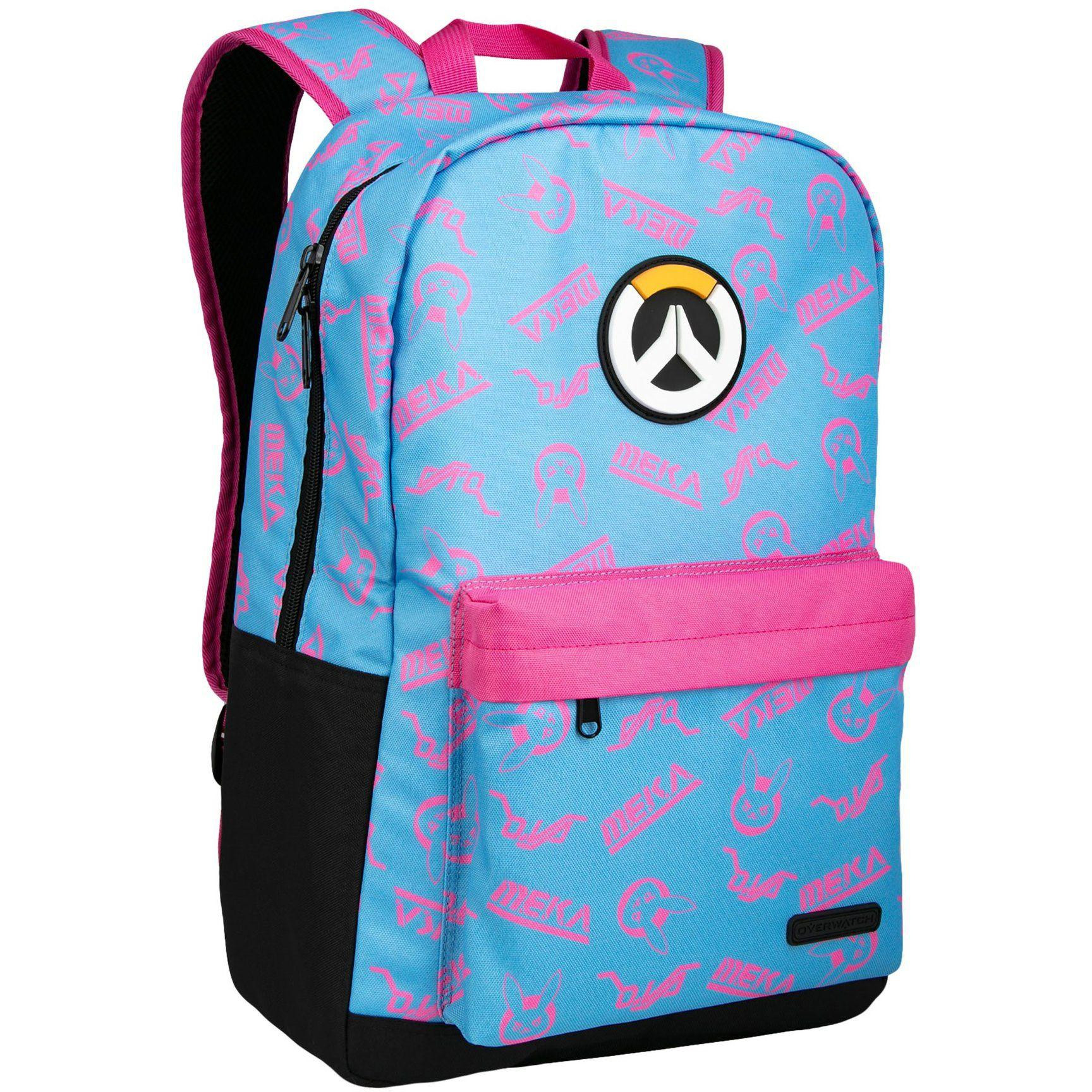 J!NX Overwatch D.Va Splash Backpack Blue/Pink (JINX-9490 PK) - зображення 1