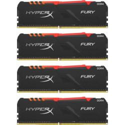 HyperX 64 GB (4x16GB) DDR4 3200 MHz Fury RGB (HX432C16FB3AK4/64) - зображення 1