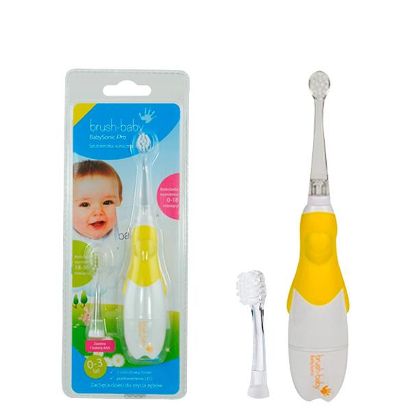 Brush-Baby BabySonic Pro 0-36 months Yellow - зображення 1