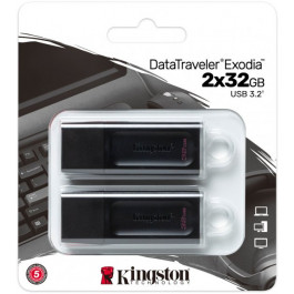Kingston 2 x 32 GB DataTraveler Exodia USB 3.2 (DTX/32GB-2P)