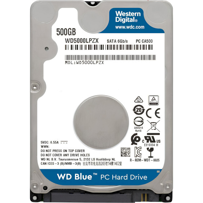 WD Blue 2.5" 500 GB (WD5000LPZX) - зображення 1