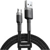 Baseus Cafule Cable USB for Micro Gray/Black 3m (CAMKLF-HG1) - зображення 1