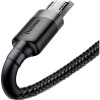 Baseus Cafule Cable USB for Micro Gray/Black 3m (CAMKLF-HG1) - зображення 3