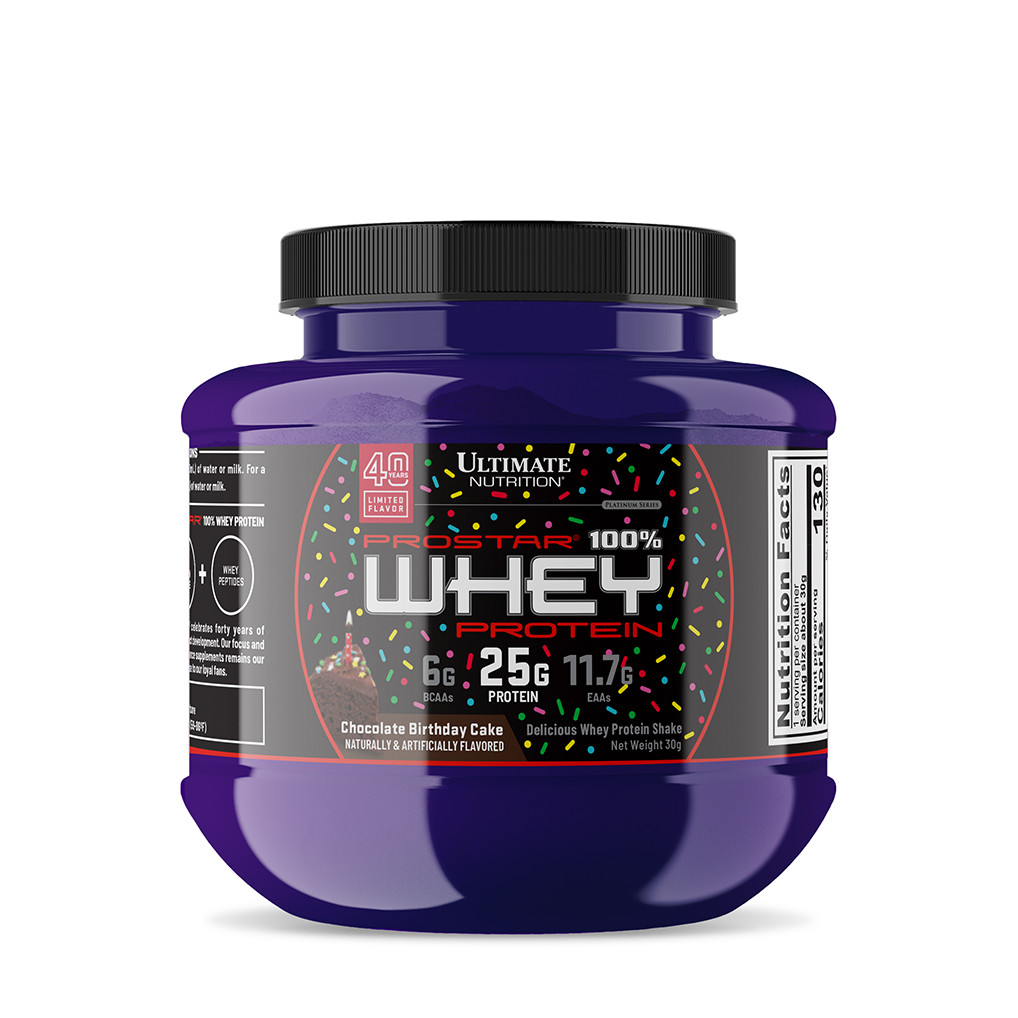 Ultimate Nutrition Prostar 100% Whey Protein 30 g /sample/ Chocolate Birthday Cake - зображення 1