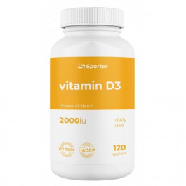 Sporter Vitamin D3 2000 IU 90 softgels