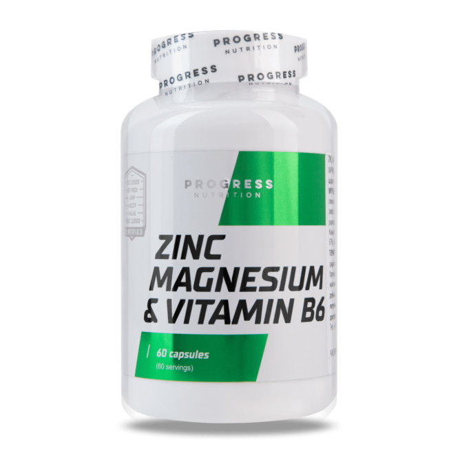 Progress Nutrition ZMB /Zinc Magnesium Vitamin B6/ 60 caps - зображення 1