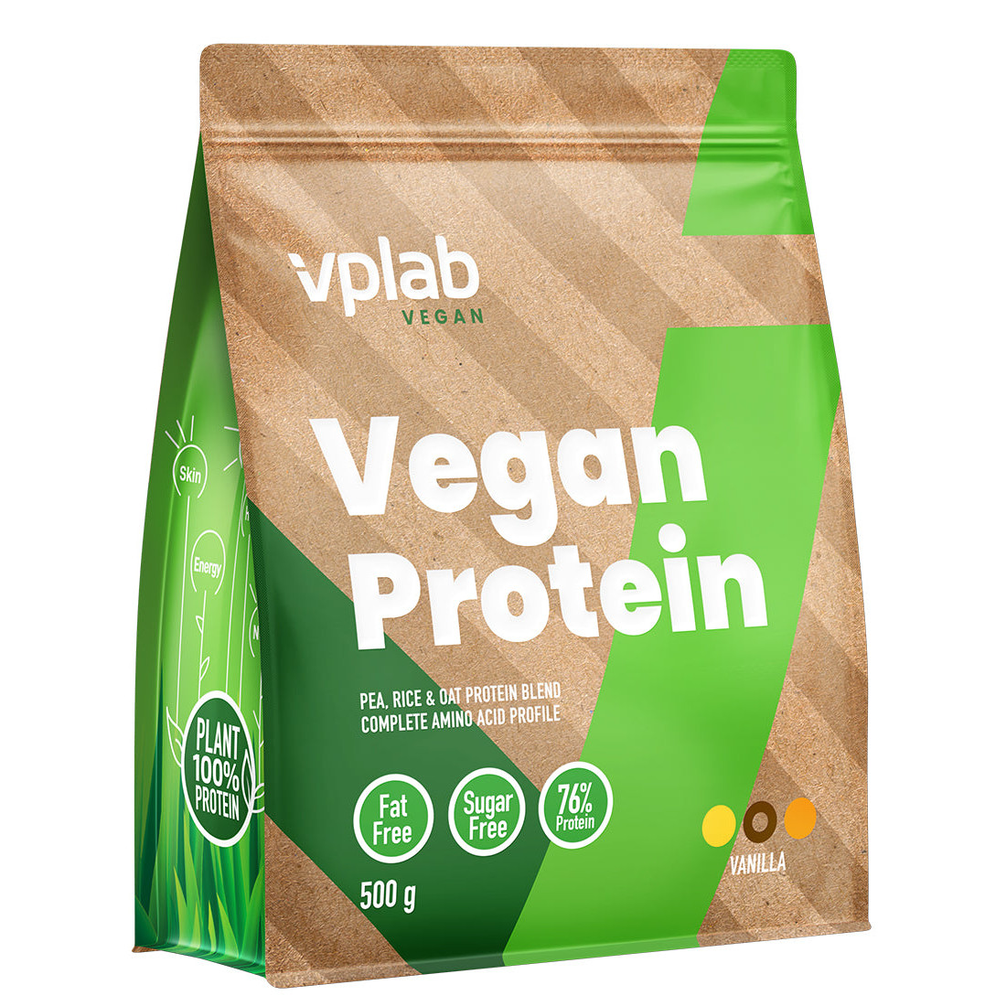 VPLab Vegan Protein 500 g /16 servings/ Vanilla - зображення 1