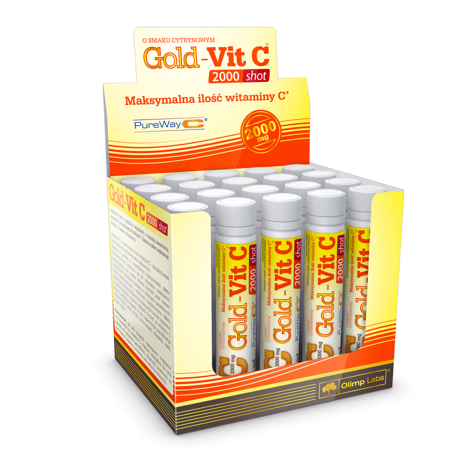 Olimp Gold-Vit C 2000 Shot 10x25 ml Lemon - зображення 1