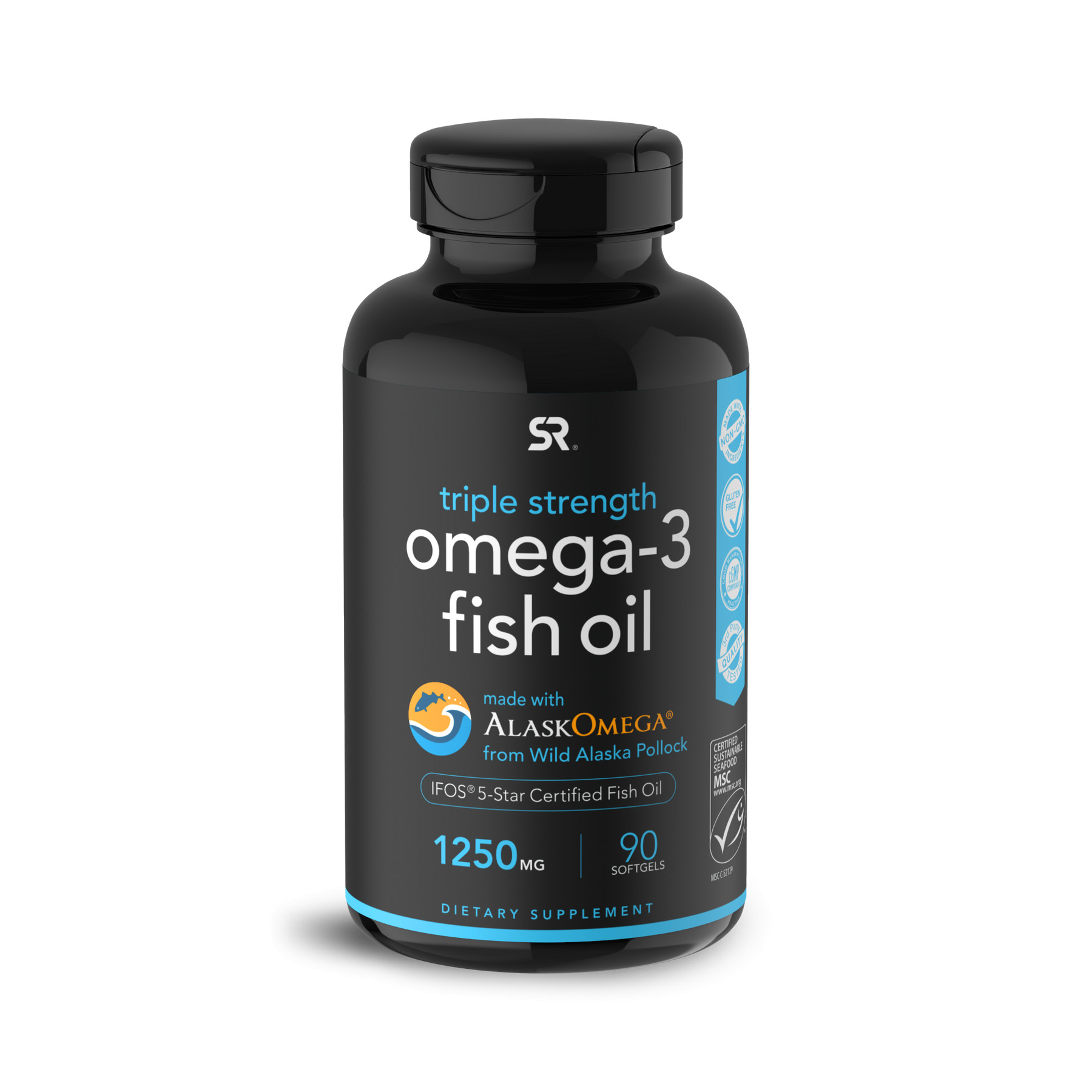 Sports Research Omega-3 Fish Oil 60 softgels - зображення 1