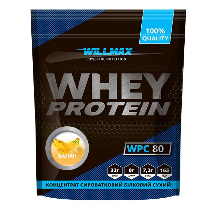Willmax Whey Protein 80% 920 g /23 servings/ Банан - зображення 1
