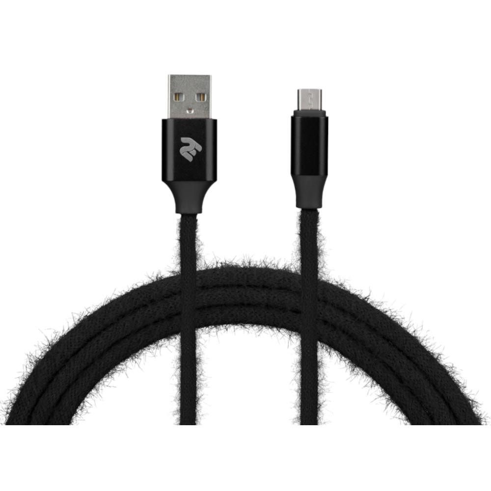 2E USB2.0 AM/Micro-BM Black 1m (2E-CCMTAC-BLACK) - зображення 1