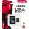 Карта пам'яті Kingston 128 GB microSDXC Class 10 UHS-I Canvas Select + SD Adapter SDCS/128GB