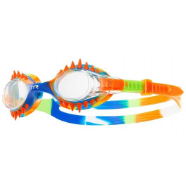 TYR Swimple Spikes Tie Dye Kids, Clear/Orange/Blue (LGSPKTD-698)