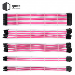   QUBE QBWSET24P2x8P2x8PWP White/Pink