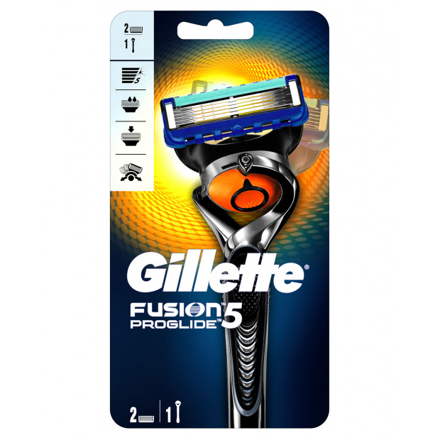 Gillette Бритва c 2 сменными картриджами  Fusion ProGlide Flexball (7702018388677) - зображення 1