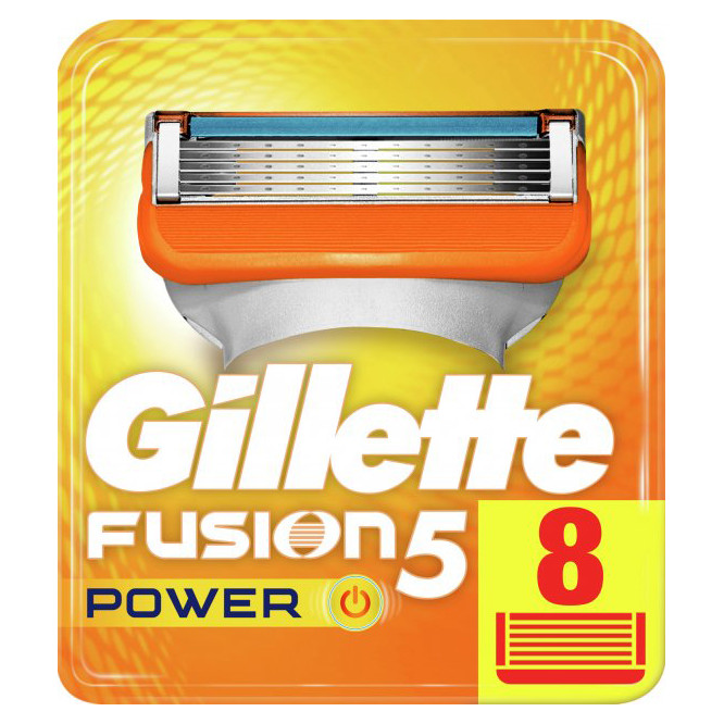Gillette Сменные картриджи для бритья  Fusion 8 шт (7702018877508) - зображення 1