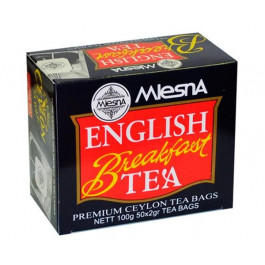 Mlesna Черный чай Английский завтрак в пакетиках Млесна картон 400 г