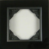 EFAPEL Рамка одинарная универсальная LOGUS, никель, пласт. вставка графит (90910 TQS) - зображення 1