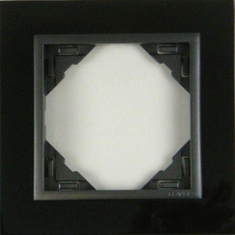 EFAPEL Рамка одинарная универсальная LOGUS, никель, пласт. вставка графит (90910 TQS)