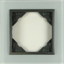 EFAPEL Рамка одинарная универсальная LOGUS, стеклокерамика, графит (90910 TCS)