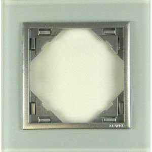 EFAPEL Рамка одинарная универсальная LOGUS, стеклокерамика, алюминий (90910 TCA) - зображення 1