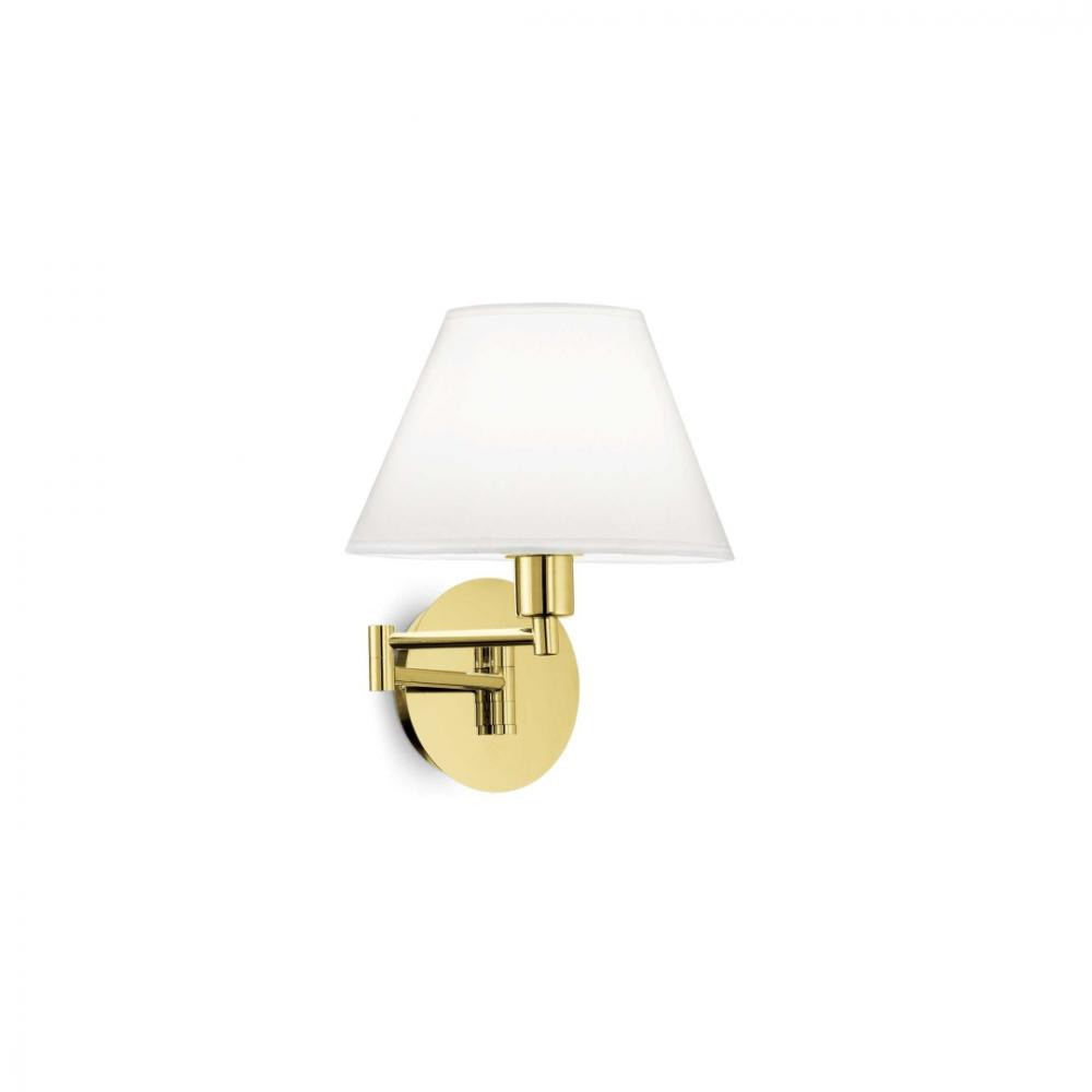 Ideal Lux Бра BEVERLY AP1 OTTONE SATINATO 140247 - зображення 1