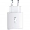 Baseus Compact Quick Charger 2U+C 30W White (CCXJ-E02) - зображення 2