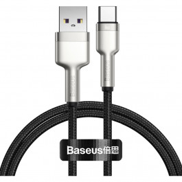 Baseus Cafule Series Metal Data Cable USB to Type-C 66W 1m Black (CAKF000101)