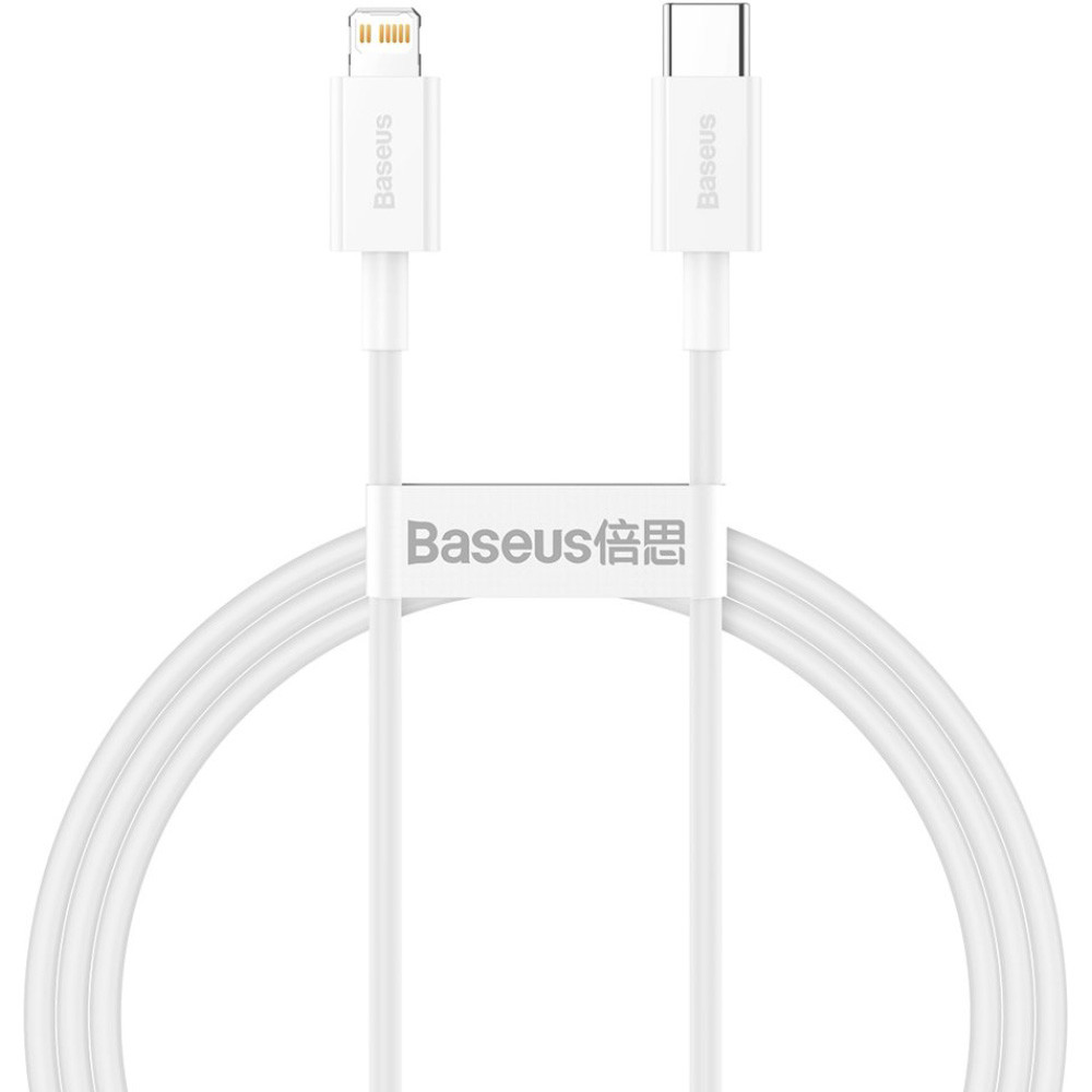 Baseus Superior Series Fast Charging Data Cable Type-C 20W 1.5m White (CATLYS-B02) - зображення 1