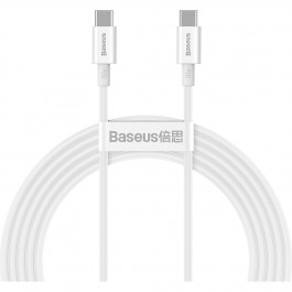 Baseus Superior Series Fast Charging Data Cable Type-C to Type-C 100W 1m White (CATYS-B02)