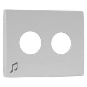 EFAPEL Центральная панель розетки аудио LOGUS, стерео, белоснежный (90701 TBR) - зображення 1
