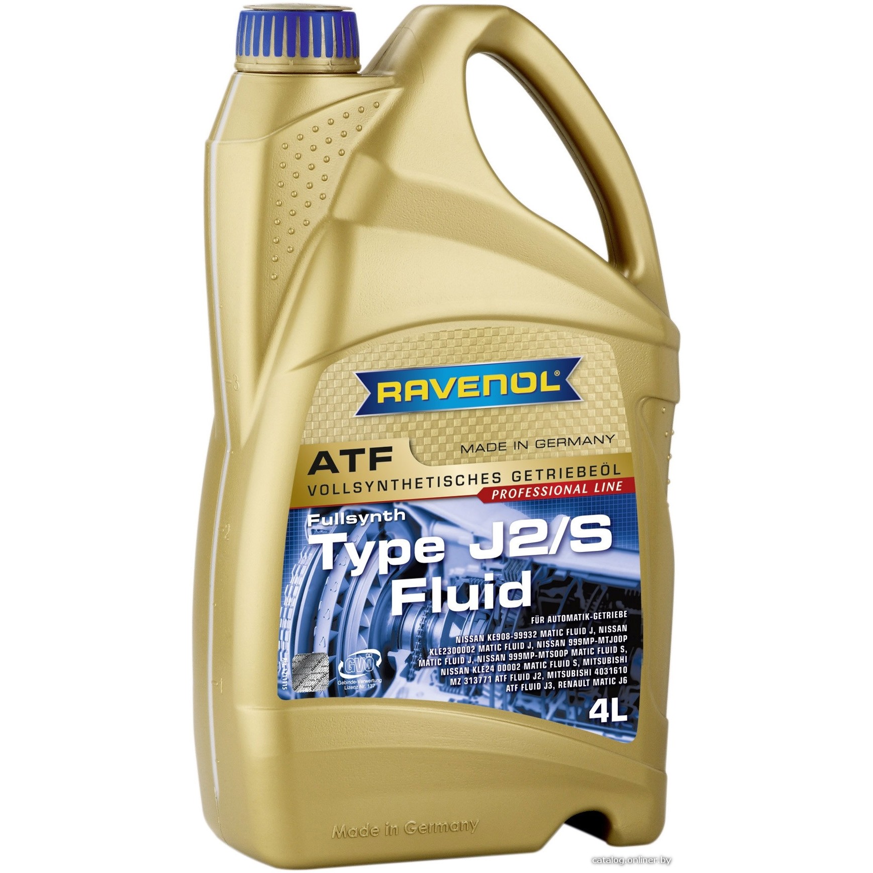 RAVENOL ATF J2/S Fluid 4л - зображення 1