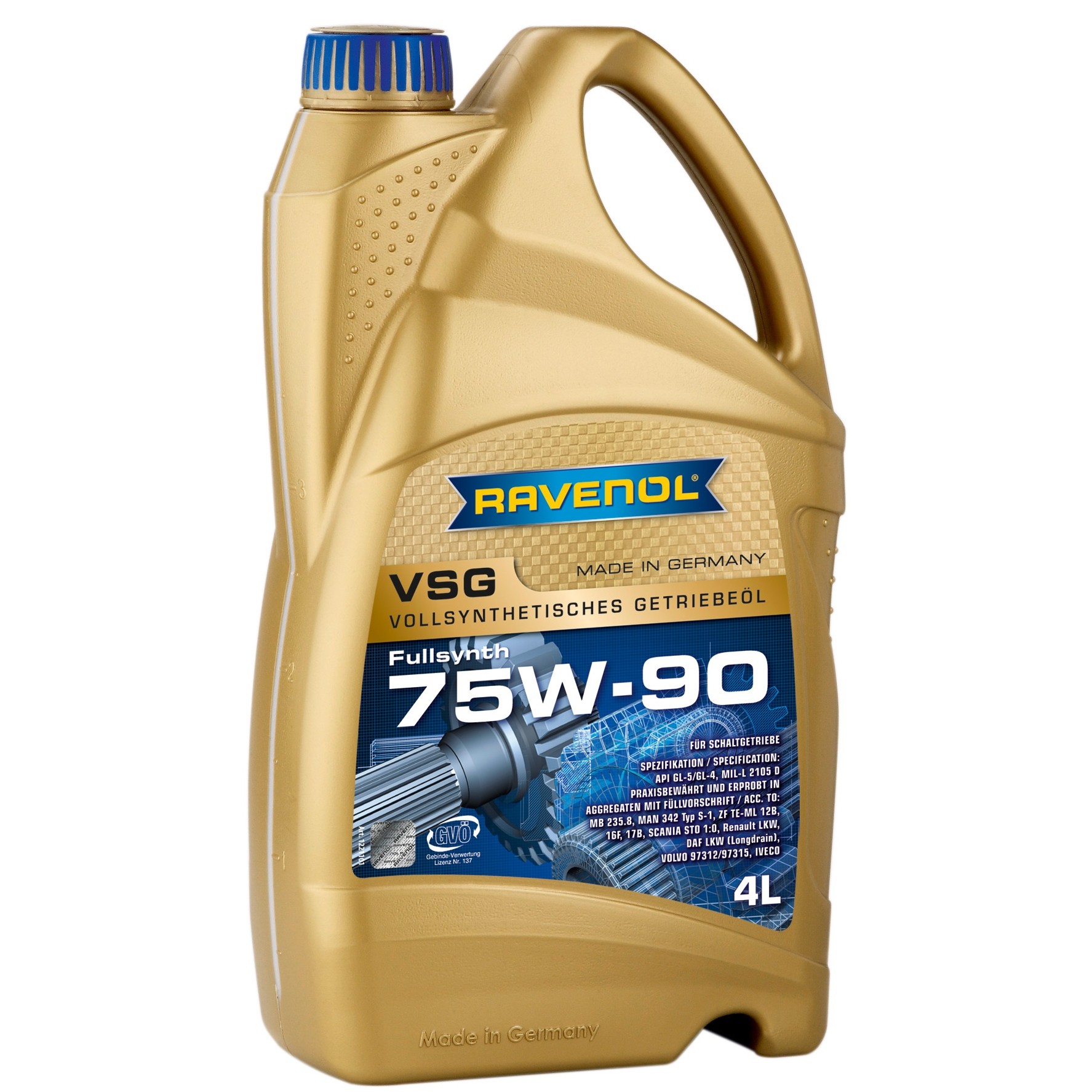 RAVENOL VSG 75W-90 4л - зображення 1