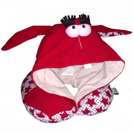 Organic Toys Подушка подголовник Кролик Красный с капюшоном 20302