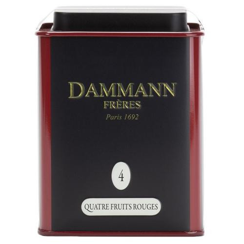 Dammann Freres Черный чай 4 - Красные ягоды ж/б 100 г - зображення 1