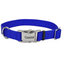 Coastal Нашийник  Titan Buckle для собак нейлон синій 2.5x46-66 см (40655)