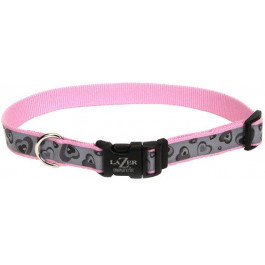 Coastal Нашийник  Lazer для собак світловідбиваючий рожевий 1.6 смx30-45 см (42834)