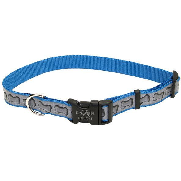 Coastal Нашийник  Lazer для собак світловідбиваючий блакитний 2.5 смx45-71 см (36964) - зображення 1
