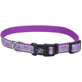 Coastal Нашийник  Lazer для собак світловідбиваючий фіолетовий 1.6 смx30-45 см (44454)