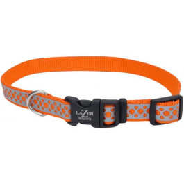 Coastal Нашийник  Lazer для собак світловідбиваючий помаранчевий 1.6 смx30-45 см (44453)