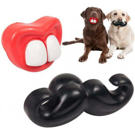 Karlie-Flamingo Іграшка Toy Rubber Moustache / Mouth Вуса / Рот для собак, гума (54133)