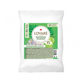 Lovare Чай зеленый с саусепом и лепестками цветов Багамский саусеп пакетированный 50х2 г (4820097816263)