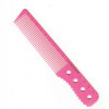 Ingrid Cosmetics Розовая расческа с ручкой и линейкой Y5 Exotic color line 17 см. (Y5-888 PIN) - зображення 1