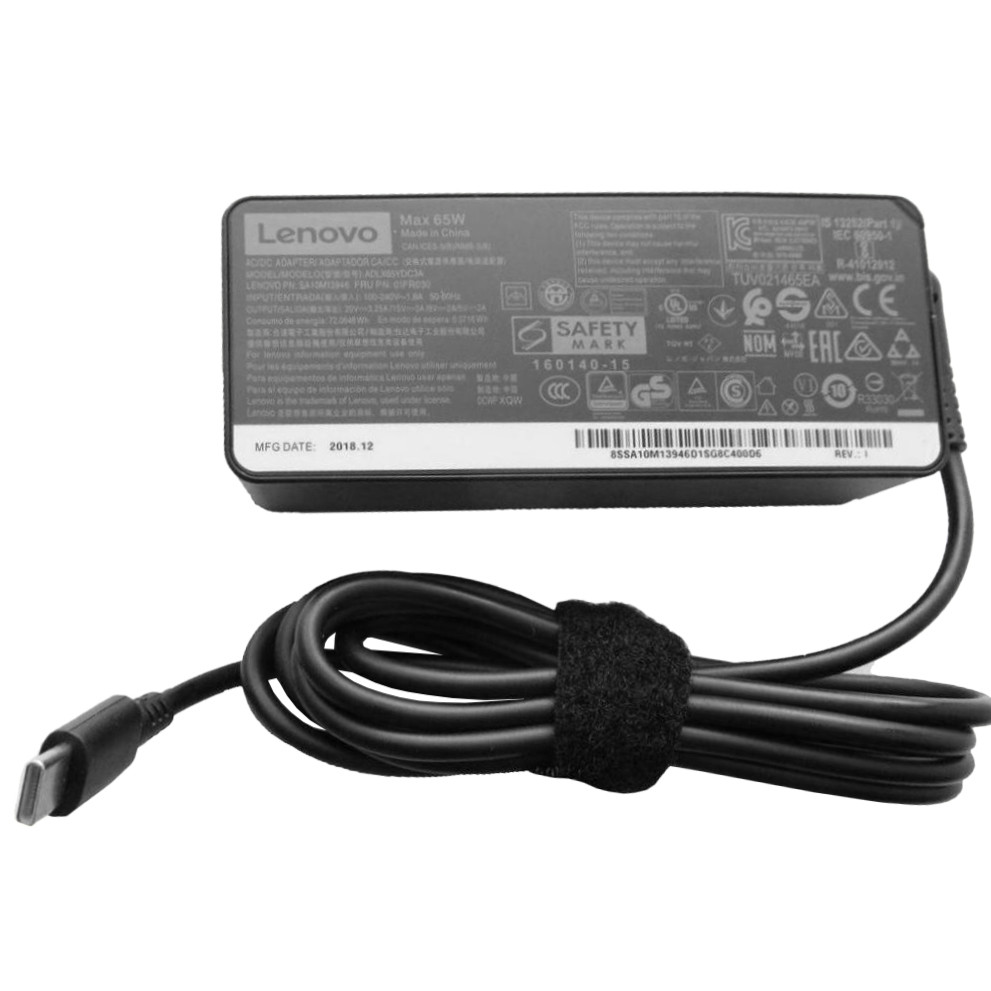 Lenovo 65W разъем USB Type-C (ADLX65CLGC2A / A40263) - зображення 1