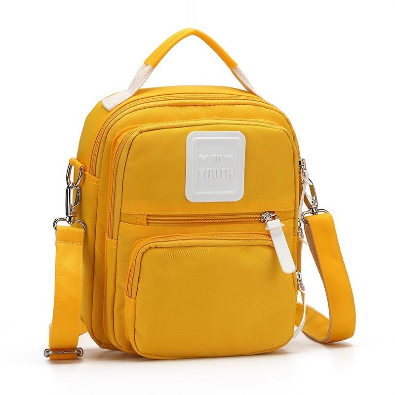 LaGaffe Мини рюкзак  1088 "To Youth" из эко ткани с водоотталкивающими свойствами и 6 карманами, 5л Желтый ( - зображення 1