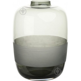 Wrzesniak Glassworks Ваза стеклянная морозный серый Luxio d25 h35 см (17-5008B)