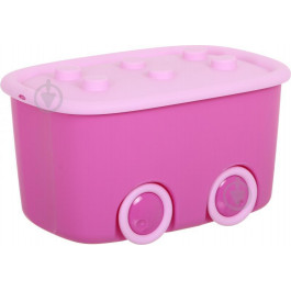 Curver Ящик пластиковый Funny box розовый 320x390x580 мм